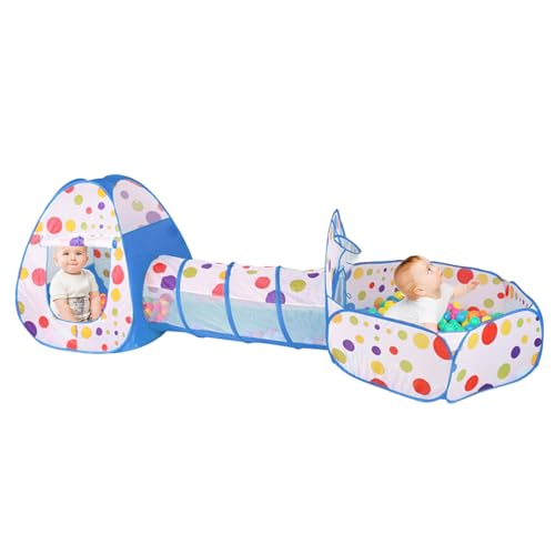 Toddler Play Tunnel – zusammenklappbar für Tunnel | interaktives Ballspielzelt, Spielzeugstruktur für den Außenbereich, zusammenklappbar Toddler Play Tunnel – zusammenklappbar für Tunnel | interaktives Ballspielzelt, Spielzeugstruktur für den Außenbereich, zusammenklappbar von Générique