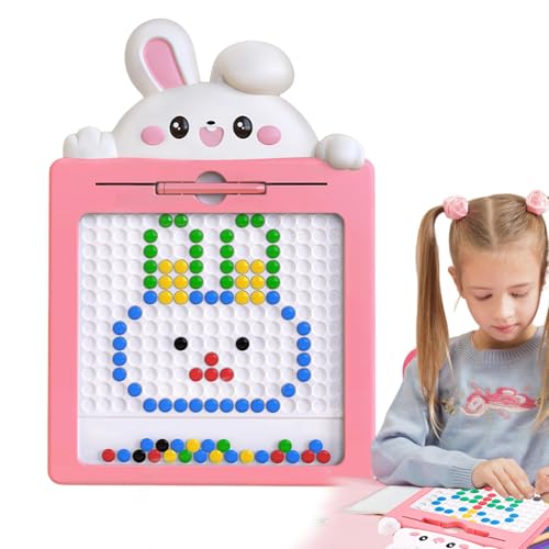 Toddler an Bord des Magnetpunkts | Dot Art Educational Board, Spielzeug für pädagogische Kleinkinder | Magnetische Stiftperlen zum Zeichnen, magnetische Perlen für das Doodle-Brett von Générique