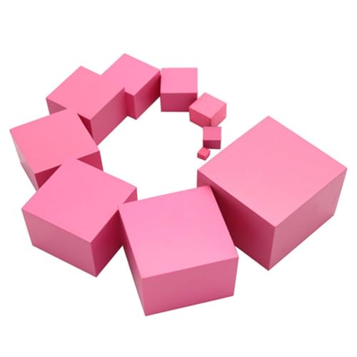 Torre Rosa – Lernwerkzeug für das Spielzeug für die Kinder, Lehrturm für Vorschule, rosa Würfel zum mathematischen Lernen | Torre Rosa mit sensorischem Design Torre Rosa – Lernwerkzeug für das Spielzeug für die Kinder, Lehrturm für Vorschule, rosa Würfel zum mathematischen Lernen | Torre Rosa mit sensorischem Design von Générique