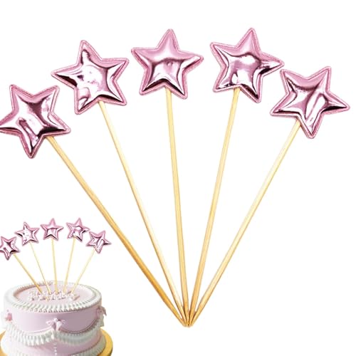 Tortenaufleger zum Geburtstag – 5 x für Kuchen | Kuchendekorationen | Kuchendekorationen | Stern-Geburtstagstorten-Topper | Dekostab Tortenaufleger zum Geburtstag – 5 x für Kuchen | Kuchendekorationen | Kuchendekorationen | Stern-Geburtstagstorten-Topper | Dekostab von Générique