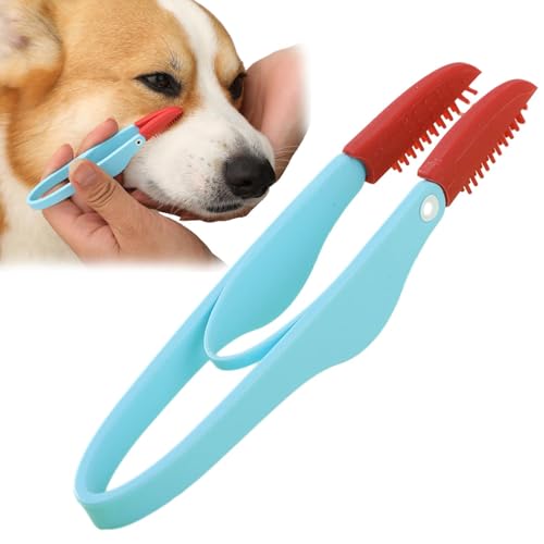 Tränenfleckenkamm – Bürstenkopf aus Silikon, schmutzabweisender Kamm für Hunde mit rutschfestem Griff, weicher Kamm für Haustiere, flexible Bürste für Haustiere Tränenfleckenkamm – Bürstenkopf aus Silikon, schmutzabweisender Kamm für Hunde mit rutschfestem Griff, weicher Kamm für Haustiere, flexible Bürste für Haustiere von Générique