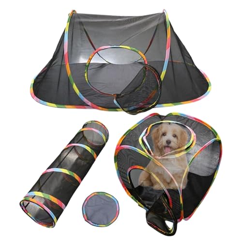 Tragbares Katzengehege – Cat Ship Outdoor, Tunnel aus Mesh für Katzen | Spielhaus, faltbar und geschlossen, ideal für Welpen, Kätzchen, Kaninchen, Katzen und andere Tiere. Tragbares Katzengehege – Cat Ship Outdoor, Tunnel aus Mesh für Katzen | Spielhaus, faltbar und geschlossen, ideal für Welpen, Kätzchen, Kaninchen, Katzen und andere Tiere. von Générique