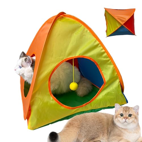 Tragbares Katzenzelt, Trainingszelt, Kittens, 19,69 x 18,11 Zoll, vielseitig einsetzbar, für Katzen und kleine Hunde, Balkon, Wohnzimmer, Hof, Lawn, Haustiere Tragbares Katzenzelt, Trainingszelt, Kittens, 19,69 x 18,11 Zoll, vielseitig einsetzbar, für Katzen und kleine Hunde, Balkon, Wohnzimmer, Hof, Lawn, Haustiere von Générique