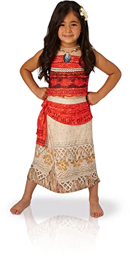 Vaiana-Kinderkostüm Disney-Lizenzkostüm rot-beige - 92/104 (3-4 Jahre) von Rubie's
