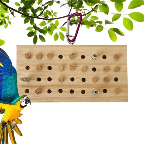 Vogelfuttersuchspielzeug – Kletter-Kauspielzeug aus Naturholz mit bunten Blöcken für Papageien | Lustiges Käfigzubehör für Vogelübungen, Spicken, Vogelfuttersuchspielzeug – Kletter-Kauspielzeug aus Naturholz mit bunten Blöcken für Papageien | Lustiges Käfigzubehör für Vogelübungen, Spicken, von Générique
