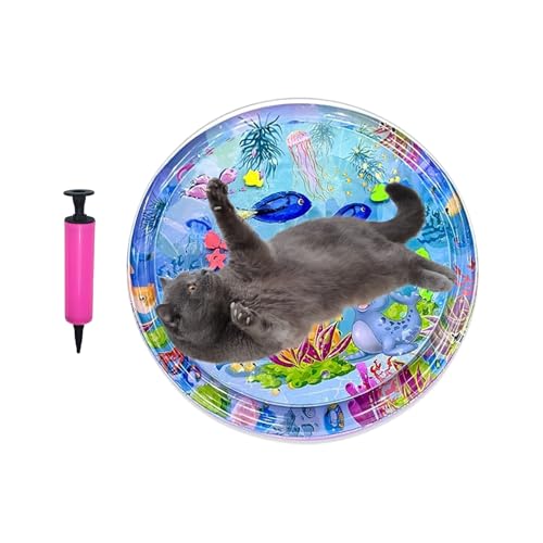 Wassermatte für Katzen, Wassermatte für Hunde mit Pumpe, Krabbeldecke für Babys, dick, kühlendes Kissen für Haustiere, Haus, Outdoor, Reisen, Innen, Boden Wassermatte für Katzen, Wassermatte für Hunde mit Pumpe, Krabbeldecke für Babys, dick, kühlendes Kissen für Haustiere, Haus, Outdoor, Reisen, Innen, Boden von Générique