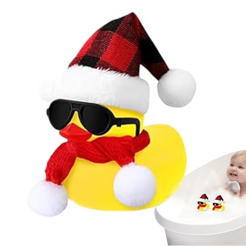 Weihnachts-Duck aus Gummi – schwimmendes Badespielzeug, mürrische Entenfiguren, festliches Badewannenzubehör | Gelbes Duck mit Schal, Badewannenspielzeug für Dekoration, Weihnachts-Duck aus Gummi – schwimmendes Badespielzeug, mürrische Entenfiguren, festliches Badewannenzubehör | Gelbes Duck mit Schal, Badewannenspielzeug für Dekoration, von Générique