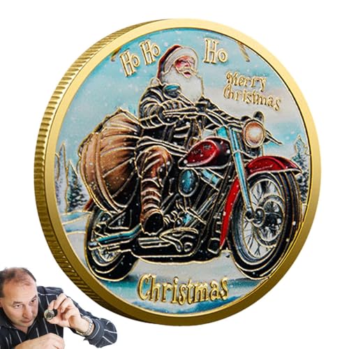 Weihnachtsmann-Münze, Weihnachtsmarke, doppelseitig, gefälschte Münze, Weihnachts-Dekoration, Souvenir, Sammlerstück, Metall-Gedenkmünze für Fri Weihnachtsmann-Münze, Weihnachtsmarke, doppelseitig, gefälschte Münze, Weihnachts-Dekoration, Souvenir, Sammlerstück, Metall-Gedenkmünze für Fri von Générique