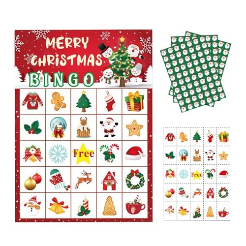 Weihnachtsspielkarten, Weihnachtskartenspiel – interaktives Papierkartenspiel für 24 Spieler für Weihnachten, saisonale Gruppenaktivitäten, Spielen mit der Familie, Spaß für Erwachsene und Erwachsene Weihnachtsspielkarten, Weihnachtskartenspiel – interaktives Papierkartenspiel für 24 Spieler für Weihnachten, saisonale Gruppenaktivitäten, Spielen mit der Familie, Spaß für Erwachsene und Erwachsene von Générique