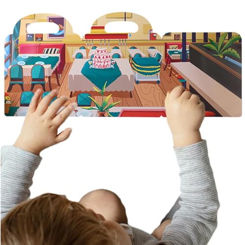 Wiederverwendbares Stickerbuch für die, wiederverwendbares Aufkleberbuch, lustige Reiseaufkleber | Tragbares Lernspielzeug, Bastelspielzeug, Reiseaktivitäten auf der von Générique