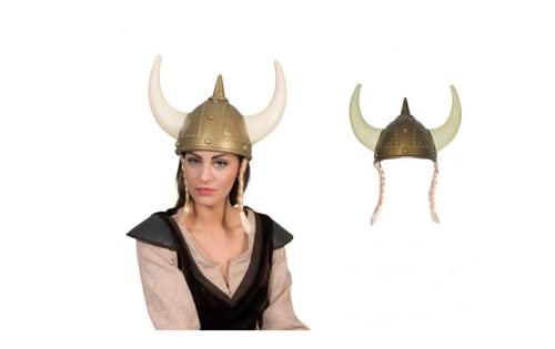 Wikinger Helm mit Zöpfen für Erwachsene - Rosa, Pink Wikinger Helm mit Zöpfen für Erwachsene - Rosa, Pink von Generique -