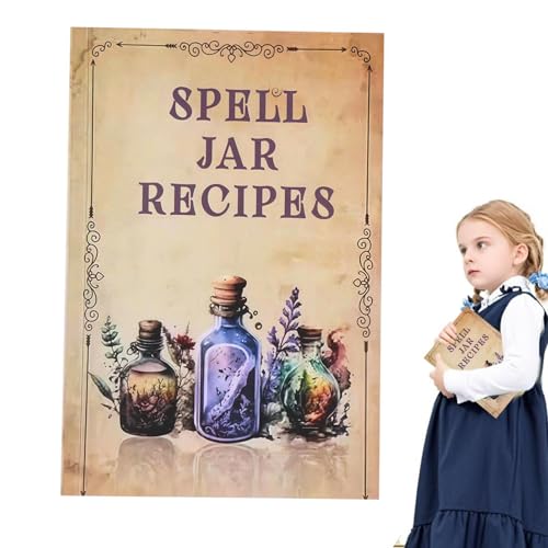 Witch Spell Book, tragbar, komplett, wiederverwendbar, detaillierte Rituals & Spells (kompakte Größe), kompakte Größe für Zuhause, Reisen und Themed Gatherings von Générique