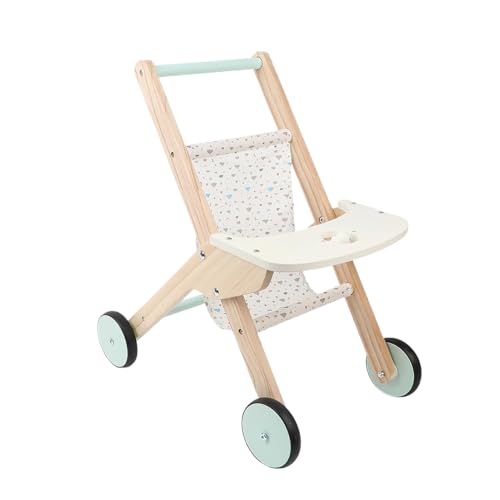 Wooden Baby Push Walker - Interactive Toddler Learning Walker Spielzeug, Lernspielzeug First Step Activity Center für Mädchen Geburtstagsgeschenk Rollenspiel Indoor Outdoor Spielzimmer von Générique