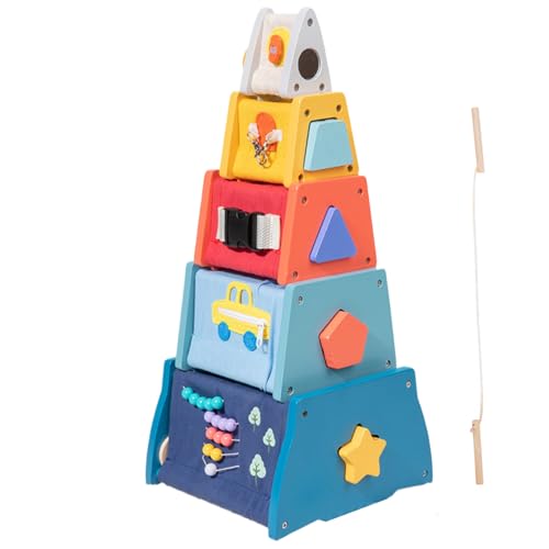 Wooden Cube Activity Center, Kreatives Lernspielzeug für Kleinkinder, frühes Lernen und Zahlen für Kinder, aus Holz, Entwicklungswürfel, hergestellt aus umweltfreundlichem Holzmaterial Wooden Cube Activity Center, Kreatives Lernspielzeug für Kleinkinder, frühes Lernen und Zahlen für Kinder, aus Holz, Entwicklungswürfel, hergestellt aus umweltfreundlichem Holzmaterial von Générique