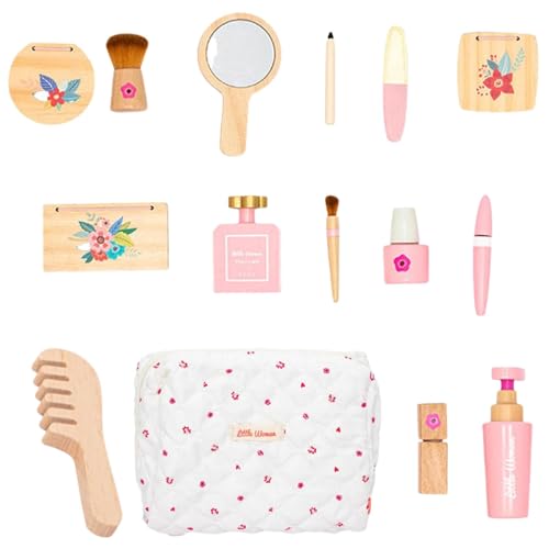 Wooden Makeup Toy Set Early Educational Makeup Kit Toddler Pretend Play Makeup Kids Makeup Play Set Fake Makeup Toy for Girls Wooden Toy Makeup Kit Pretend Play Toy Kit Makeup Toy Set for Gir von Générique