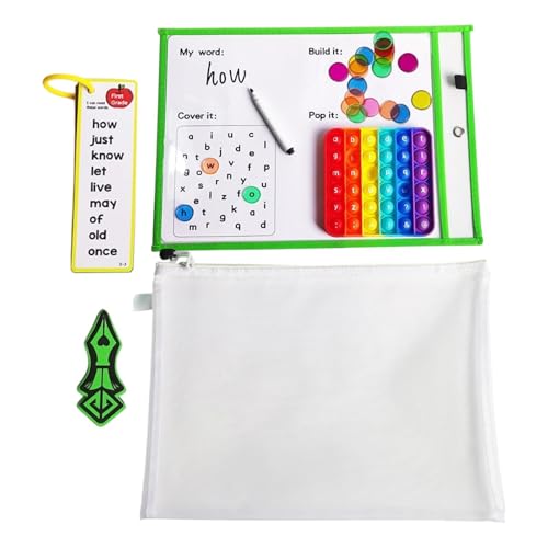 Writing Flash Cards Kindergarten, Englisch Enlightenment Teaching Aids, Wipe-Clean Learning, Erasable English Learning Set with High-Frequency Word Cards for Kids Writing Flash Cards Kindergarten, Englisch Enlightenment Teaching Aids, Wipe-Clean Learning, Erasable English Learning Set with High-Frequency Word Cards for Kids von Générique