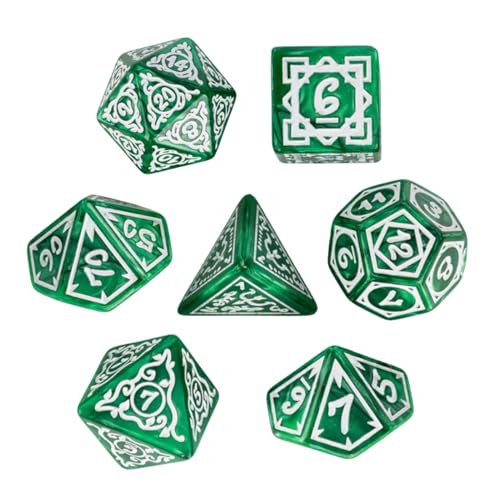 Würfelspiel für Gesellschaftsspiele – 7 Stück polyedrische Würfel für Rollenspiele, komplettes Set in leuchtenden Farben mit magnetischer Aufbewahrungsbox für Picknick, Camping, Reise Würfelspiel für Gesellschaftsspiele – 7 Stück polyedrische Würfel für Rollenspiele, komplettes Set in leuchtenden Farben mit magnetischer Aufbewahrungsbox für Picknick, Camping, Reise von Générique