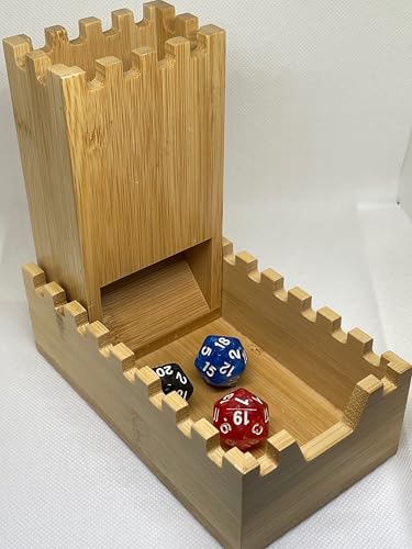 Würfelturm aus Holz, faltbar, Wurfbox für Rollenspiele, 14 x 8 x 5 cm Würfelturm aus Holz, faltbar, Wurfbox für Rollenspiele, 14 x 8 x 5 cm von Générique
