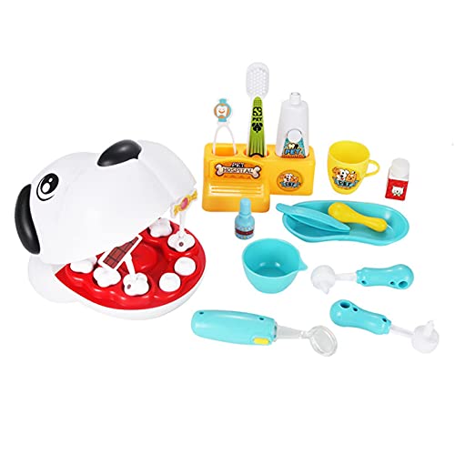 Zahnarzt-Set für Zahnarzt, 17-teiliges Set für Kleinkinder – Rollenspiel mit Zahnreinigungszubehör, frühes Lernspiel Zahnarzt-Set für Zahnarzt, 17-teiliges Set für Kleinkinder – Rollenspiel mit Zahnreinigungszubehör, frühes Lernspiel von Générique