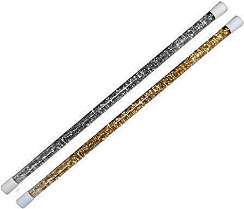 Zauberstab Glitzer Fee Gold oder Silber 48cm Zauberstab Glitzer Fee Gold oder Silber 48cm von Generique -