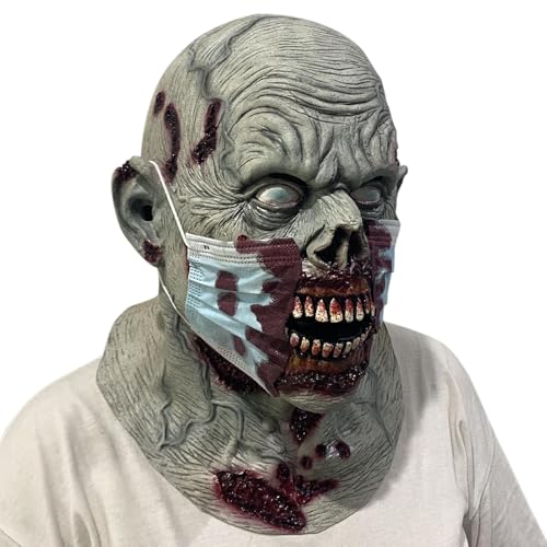 Zombie-Kopfmaske für Halloween | Zombie-Kostüm mit Latexmaske für Halloween – realistisches gruseliges Cosplay-Zubehör für Männer, Frauen, Erwachsene, Teenager und Maskenabende Zombie-Kopfmaske für Halloween | Zombie-Kostüm mit Latexmaske für Halloween – realistisches gruseliges Cosplay-Zubehör für Männer, Frauen, Erwachsene, Teenager und Maskenabende von Générique
