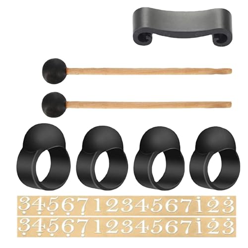 Zubehör für Regentrommeln, Regenglockenset, Handpan Trommel-Zubehör, Handpan-Trommelzubehör, Trommelspiel-Zubehör, Trommelschläge, Multifonti Trommelstock von Générique