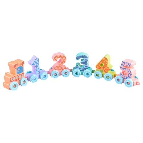 Zugspielzeug, nummeriertes Zugset, Set mit Zahlen aus Bausteinen – Feinmotorik-Spielzeug, pädagogisches Mathematikspiel, Vorschullern-Lernen des Zahlenzugs für u Zugspielzeug, nummeriertes Zugset, Set mit Zahlen aus Bausteinen – Feinmotorik-Spielzeug, pädagogisches Mathematikspiel, Vorschullern-Lernen des Zahlenzugs für u von Générique