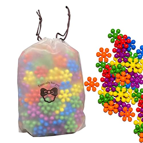 Zusammensteckbare Bausteine zum Bauen | Star Flex Spielzeugbausets – Das frühzeitige STEM Lernspielzeug für das Vorschulalter fördert die Feinmotorik und die sensorische Entwicklung von Générique