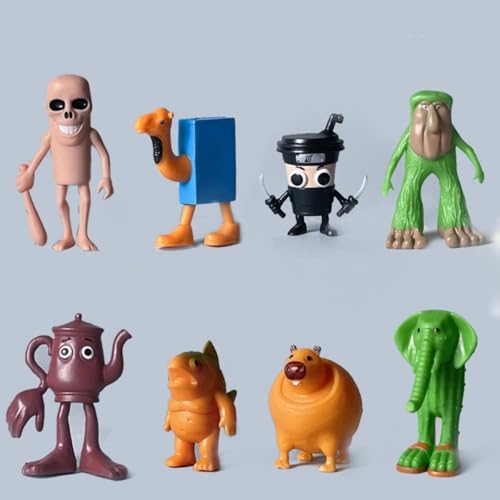 générique sTung Tung Sahur, Tralala Figuren, Italienische Figuren Brainrot, Bürodekorationen, Geschenke für Kollegen und Freunde (8 Stück, 12 Stück) von Générique
