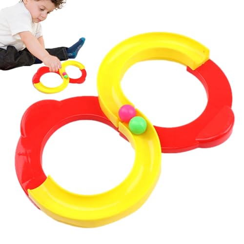 montessory Race Track Track Toy - Fine Skilling Engine Development Ball, Interaktives Roll-Rampenrennfahrer für frühes Lernen, Lernspielzeug, Geschenk zum Jahr montessory Race Track Track Toy - Fine Skilling Engine Development Ball, Interaktives Roll-Rampenrennfahrer für frühes Lernen, Lernspielzeug, Geschenk zum Jahr von Générique