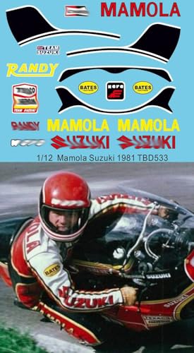 1/12 Decals für Randy Mamola Rider Figure Race Suit Suzuki 1981 Decal TBD533 1/12 Decals für Randy Mamola Rider Figure Race Suit Suzuki 1981 Decal TBD533 von Generisch