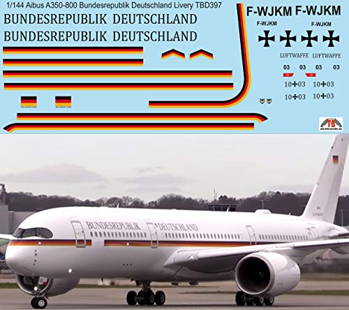 1/144 Decals kompatibel mit Airbus A350 Bundesrepublik Deutschland Decals TB Decal TBD397 1/144 Decals kompatibel mit Airbus A350 Bundesrepublik Deutschland Decals TB Decal TBD397 von Generisch