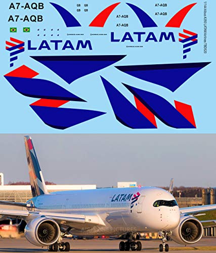 1/144 Decals kompatibel mit Airbus A350 LATAM Airlines TB Decal TBD520 1/144 Decals kompatibel mit Airbus A350 LATAM Airlines TB Decal TBD520 von Generisch