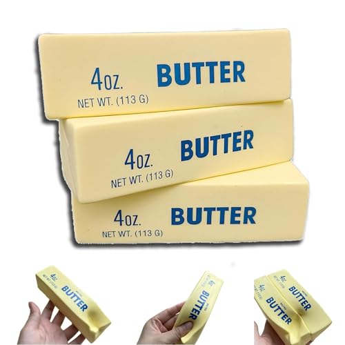 1/2/3 Stück Squishy Butter Spielzeug Squeeze, Soft Squishy, Taba Squishy, Stressabbau Spielzeug, Antistress Spielzeug, Squishy Squeeze Spielzeug für Erwachsene und Kinder (3 Stück) von Generisch