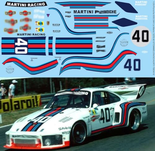 1/20 Decals für Porsche 935 24H Le Mans 1976 Martini 40 TBD818 1/20 Decals für Porsche 935 24H Le Mans 1976 Martini 40 TBD818 von Generisch