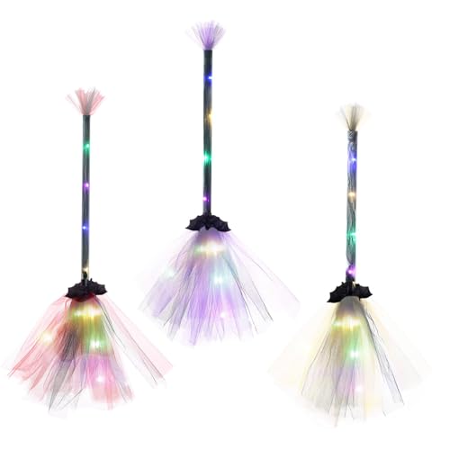 1/3 Stück 65 Cm Halloween Hexenbesen - Hexenbesen Für Kinder | Hexe Fliegender Zauberbesen | Realistischer Fliegender Zaubererbesen | Abnehmbare Cosplay Besen Requisiten Für Halloween Party Erwachsene 1/3 Stück 65 Cm Halloween Hexenbesen - Hexenbesen Für Kinder | Hexe Fliegender Zauberbesen | Realistischer Fliegender Zaubererbesen | Abnehmbare Cosplay Besen Requisiten Für Halloween Party Erwachsene von Generisch