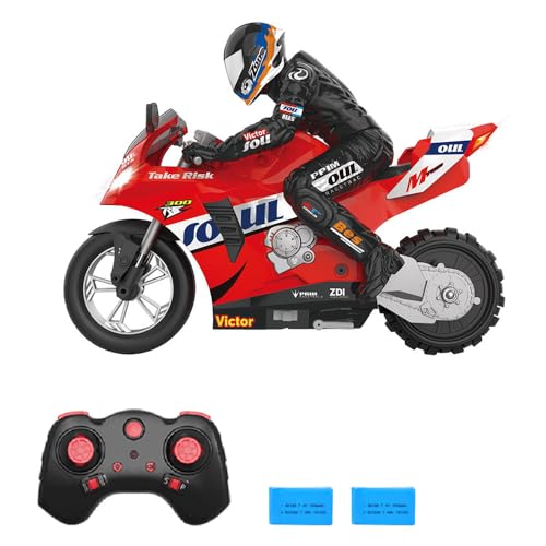 1/6 Maßstab 2,4 GHz Ferngesteuertes Stunt-Motorrad mit gebürstetem Motor, 7,4 V Akku, 60 m, komplette Geschenkbox 1/6 Maßstab 2,4 GHz Ferngesteuertes Stunt-Motorrad mit gebürstetem Motor, 7,4 V Akku, 60 m, komplette Geschenkbox von Generisch