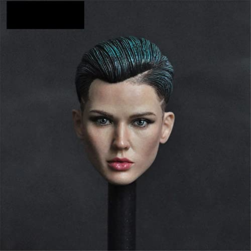 1/6 Maßstab Weibliche Agentin Kopf Skulptur, Ruby Rose Hübsches Mädchen Kopf Geschnitzt für 12inch Soldat Action Figur Körper (A) von Generisch