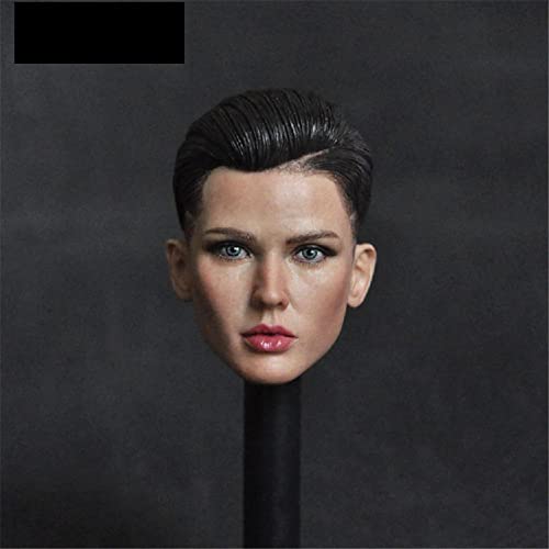 1/6 Maßstab Weibliche Agentin Kopf Skulptur, Ruby Rose Hübsches Mädchen Kopf Geschnitzt für 12inch Soldat Action Figur Körper (B) von Generisch