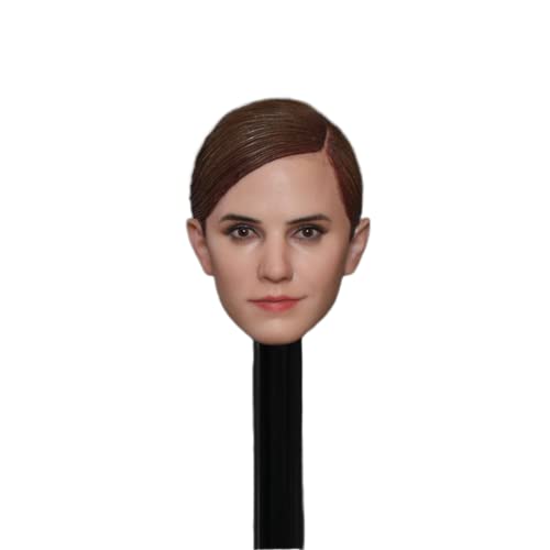 1/6 Maßstab Weiblicher Kopf Sculpt, Emma Watson Mädchen Kopf Geschnitzt für 12 Zoll Action Figur Sammlung (B) von Generisch