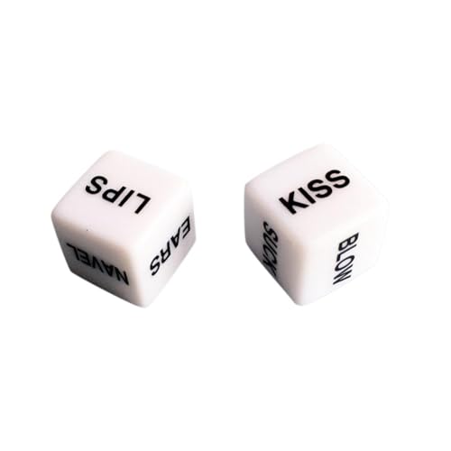 1 Paar leuchtende Liebeswürfel – Romantische Paarspiele für Erwachsene – lustige Party mit Brett, leuchtendes Spiel für Paare, Würfelgeschenke, Jahrestage, unsere Spiele, schmutzige von Generisch