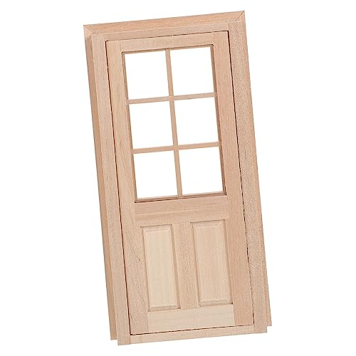 1:12 Diydollhouse Kit Mini Schmuck Holztür Modell Möbel Modell Mini Möbel Ornament Khaki von Generisch
