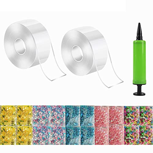 1 Set Elastic Bubble DIY Craft Kit, Nano Tape Bubbles Kit, Double-Sided Tape Set for Blow Bubbles, Magic Nano Tape Set, Guest Gifts and Gifts for Girls, Boys, Children, Adults (C) von Generisch