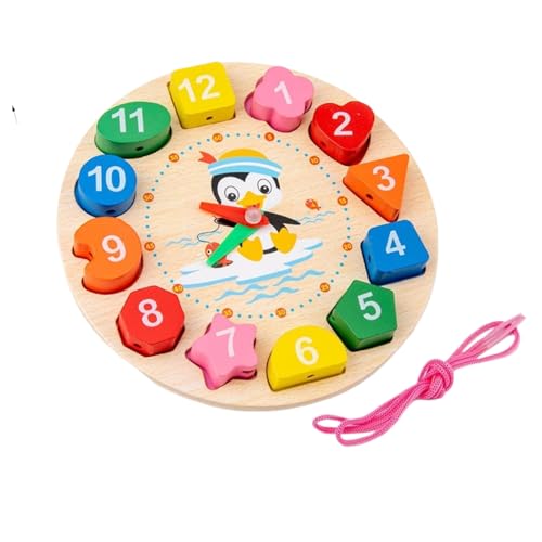 1 Set Holz Musical Kit Montessori Baby Spielzeug Xylophon Rassel Drum Bell 3D Puzzles sensorische Lern Geschenke für 0-12 Monate von Generisch