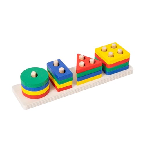 1 Set Holz Musical Kit Montessori Baby Spielzeug Xylophon Rassel Drum Bell 3D Puzzles sensorische Lern Geschenke für 0-12 Monate von Generisch