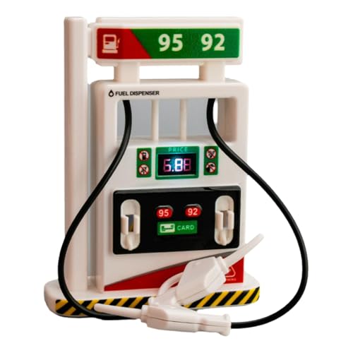 1 Set Tankstelle Spielset Kinder simuliertes Tankstellen Modell Spielzeug mit Sound & Licht für frühes Lernen Spielhaus Zubehör von Generisch