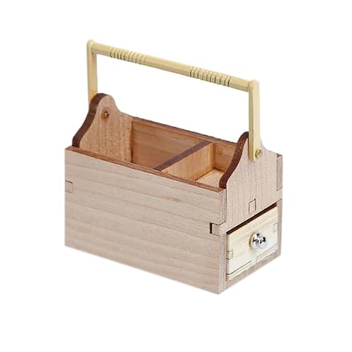 1 Set Taschenornamente Puppenhaus Szene Modell Miniatur Werkzeugkasten Handgemachtes Puppenhaus Zubehör Große Werkzeuge Kit Heimdekoration von Generisch