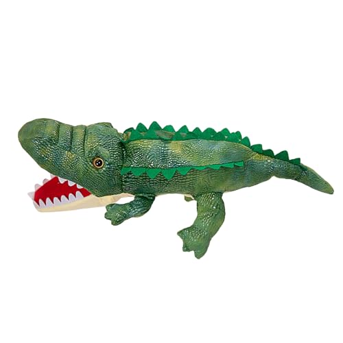 1 Stück Handpuppen, 3 Arten von Zoon (Schlangen/Krokodile/Eidechsen), weiche Tierhandpuppen für Kleinkinder, Handpuppen, Handpuppen für Kinder, Handpuppen, Spielzeug für Kinder ab 2 (Green, A) von Generisch