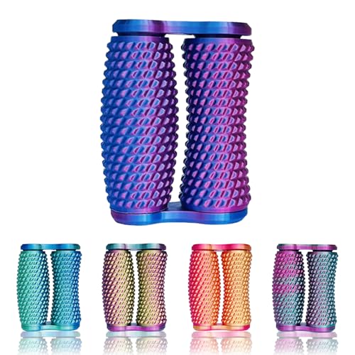 1 Stück Little Ouchies Pain Fidget – 3D Gedrucktes Spiky Roller Hand-Fidget Toy, Tragbares Pain Stim Fidget, Sensorisches Stressspielzeug für Erwachsene und Jugendliche (Blau Lila) von Generisch