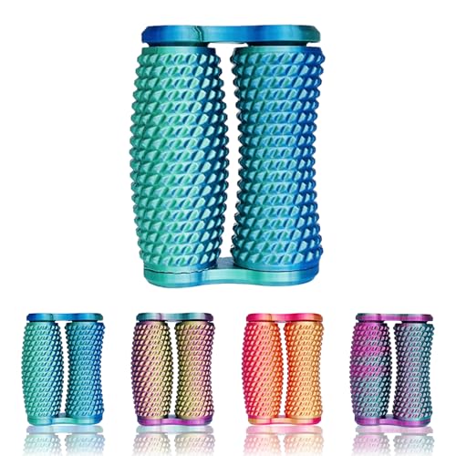 1 Stück Little Ouchies Pain Fidget – 3D Gedrucktes Spiky Roller Hand-Fidget Toy, Tragbares Pain Stim Fidget, Sensorisches Stressspielzeug für Erwachsene und Jugendliche (Blau & Grün) von Generisch
